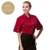 professional design double breasted coat uniform restaurant men women chef Color short sleeve wine