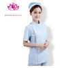 fashion side-buttoned short sleeve summer nurse coat uniform (1 x jacket + 1 x pant ) Color Light Blue