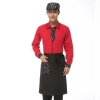 Europe restaurants coffee bar waiter waitress uniform wholesale Color men red