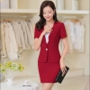high quality office secretary uniform work skirt suits Color wine skirt suits
