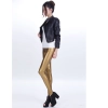sexy low waist PU leather young girls legging pant Color gloden