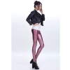 sexy low waist PU leather young girls legging pant Color purple