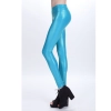sexy low waist PU leather young girls legging pant Color acid blue