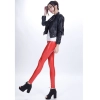 sexy low waist PU leather young girls legging pant Color red