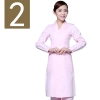winter high quality long sleeve front opening nurse doctor coat uniform Color women pink