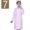 winter high quality long sleeve front opening nurse doctor coat uniform Color women pink ( white collar)