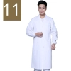 winter high quality long sleeve front opening nurse doctor coat uniform Color men white ( elastic sleeve)