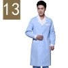 winter high quality long sleeve front opening nurse doctor coat uniform Color men blue( white collar)