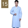 winter high quality long sleeve front opening nurse doctor coat uniform Color men light blue