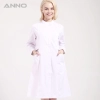 ANNO brand long sleeve female medical coat nurse uniforms Color White