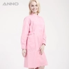 ANNO brand long sleeve female medical coat nurse uniforms Color Pink