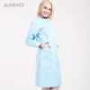 ANNO brand long sleeve female medical coat nurse uniforms Color Light Green