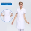 new arrival hospital notch lapel doctor coat nurse uniforms Color women short sleeve white (back belt)