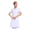 new arrival hospital notch lapel doctor coat nurse uniforms Color women short sleeve white