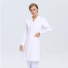 new arrival hospital notch lapel doctor coat nurse uniforms Color women long sleeve white