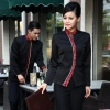 curve front opening special waiter waitress blazer blouse