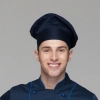 high quality fashion design toque chef hat Color navy chef hat