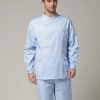 high quality Europe handsome men doctor nurse coat Color light blue coat + pant