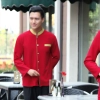 golden hem high quality wineshop hotel uniform workwear