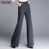 fashion great quality  formal women work pant flare pant Color square print