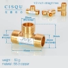 high quality 38-5 copper pipe fittings straight tee  y style tee Color color 7