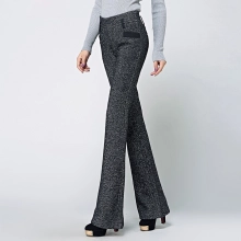 office style wool thicken women pant flare pant
