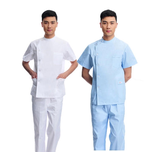 2023 right side opening male dentist long sleeve uniform jacket suit