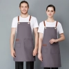 fashion patchwork halter long design housekeeping chef apron waiter apron