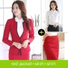 good quality women work suit office style one button skirt suits pant suits