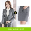 good quality women work suit office style one button skirt suits pant suits Color color 3