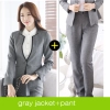 good quality women work suit office style one button skirt suits pant suits Color color 4