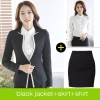 good quality women work suit office style one button skirt suits pant suits