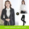 good quality women work suit office style one button skirt suits pant suits