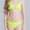 colorful-dashed hem girl swimwear girl bikini Color 5