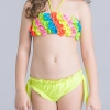 fashion wrapped chest teen girl  swimwear two piece set Color 8
