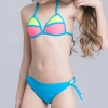 cute applique child girls swimwear bikini cloth floral Color 11