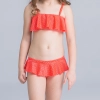 colorful-dashed hem girl swimwear girl bikini Color 18