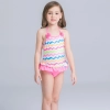 stripes two piece  young girl bikini swimwear set Color 20