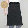 classic half length high quality chef aprons Color Black