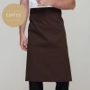 classic half length high quality chef aprons Color Coffee