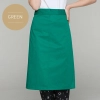 classic half length high quality chef aprons Color green