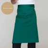 classic half length high quality chef aprons Color blackish green