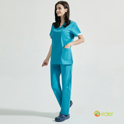 2024 Europe surgical medical care beauty salon workwear nurse scrubs suits jacket pant