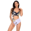 Europe golden butterfly printing short split bikini young girl swimwear two-piece swimsuit 2516