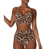 Europe golden butterfly printing short split bikini young girl swimwear two-piece swimsuit 2516