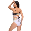 Europe golden butterfly printing short split bikini young girl swimwear two-piece swimsuit 2516