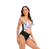 fashion hot plant printing short lady bikini young girl swimwear two-piece swimsuit 2516