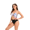 fashion hot plant printing short lady bikini young girl swimwear two-piece swimsuit 2516