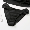 one-piece design fashion ruffle hem solid  color slip lady bikini  swimwear for women two-piece swimsuit MX2513