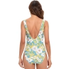 swimming learning fashion green flower print lady bikini  swimwear for women one-piece swimsuit MX2513